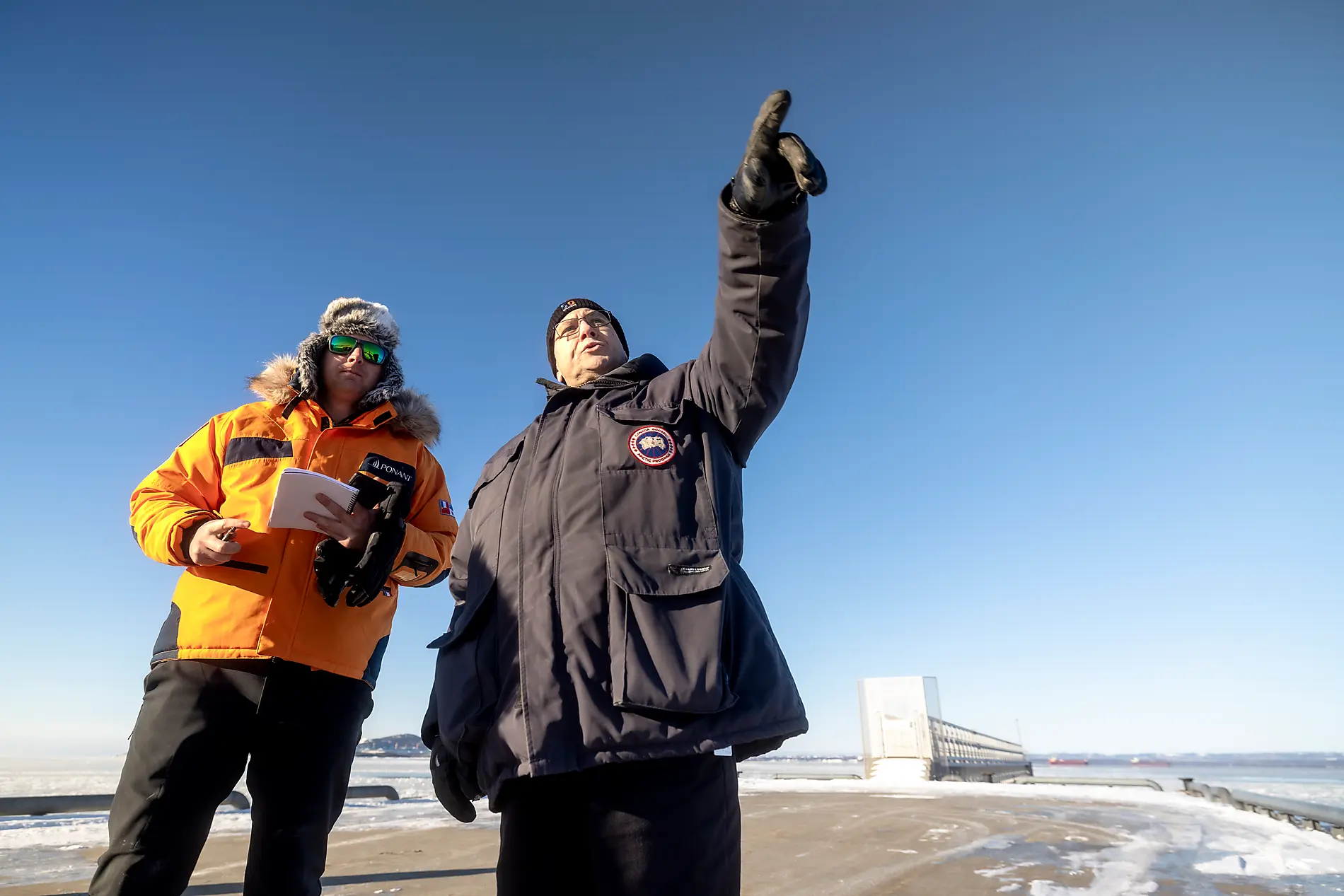 Sankt-Lorenz-Strom im Herzen des Winters 