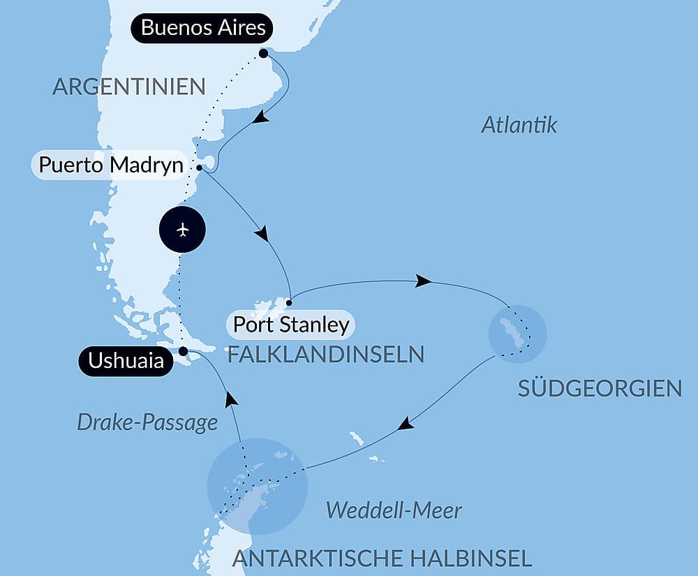 Abenteuer durch das Südpolarmeer bis zur Halbinsel Valdés null