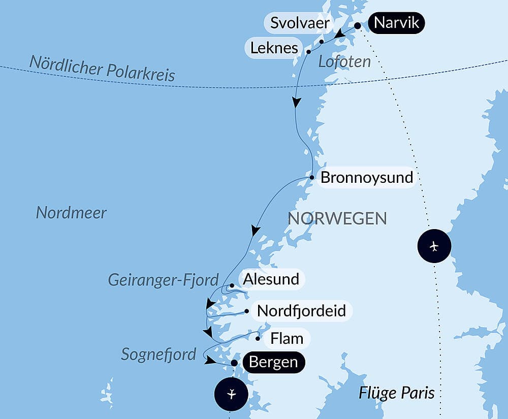 Herbstpracht von den Lofoten bis zu den norwegischen Fjorden null