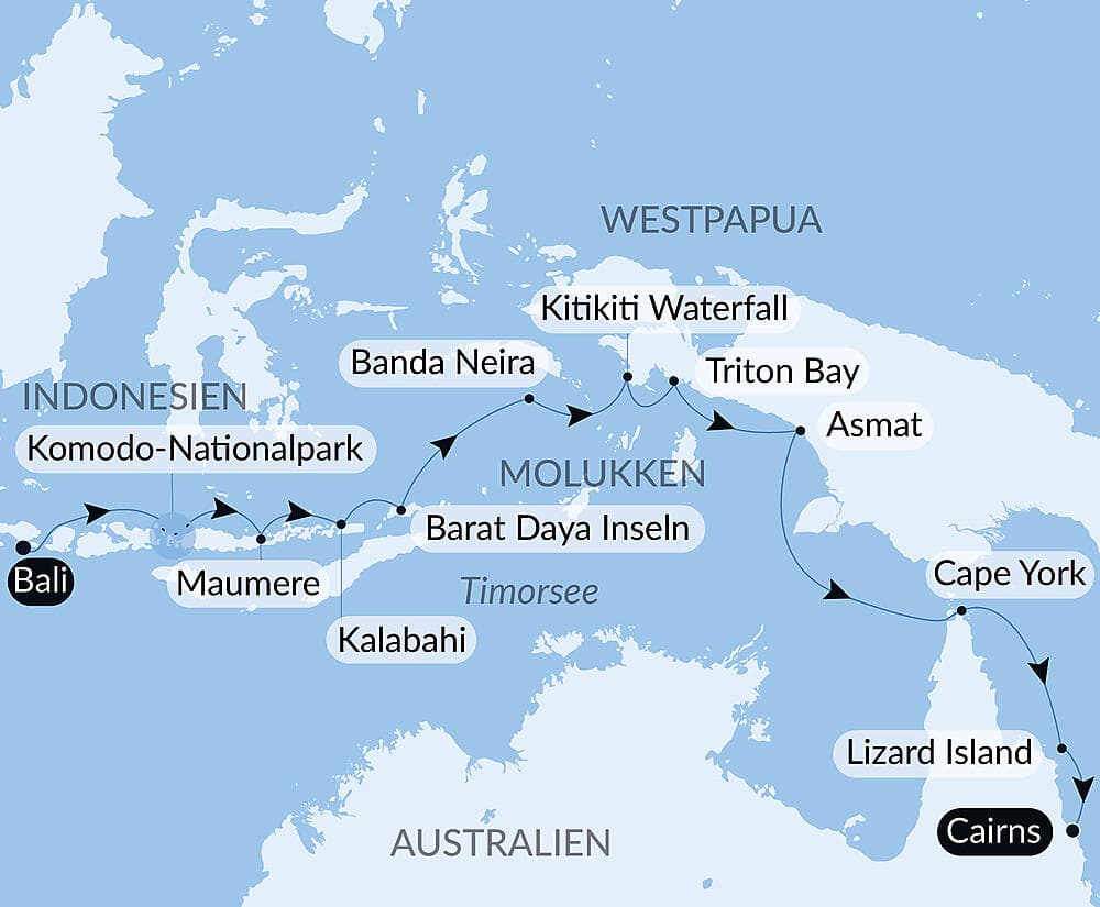 Abenteuer in den Tropen zwischen Indonesien und Nordost-Australien
