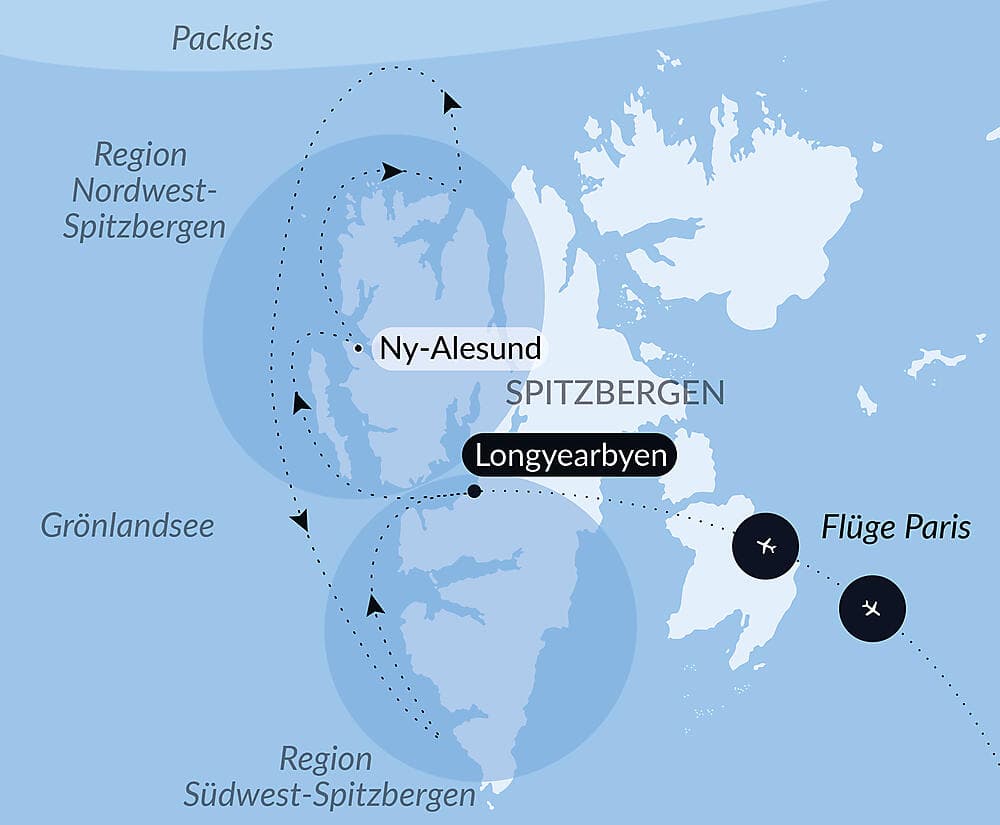 Spitzbergens Fjorde und Gletscher