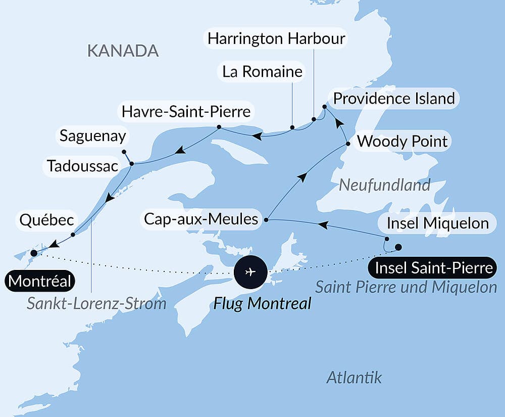 Erkundung entlang des Sankt-Lorenz-Stroms