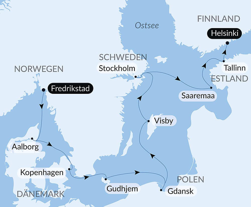 Inseln und Städte, von der Nordsee bis zur Ostsee
