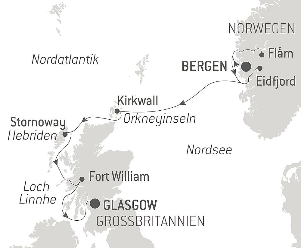 Schottische Inseln und norwegische Fjorde