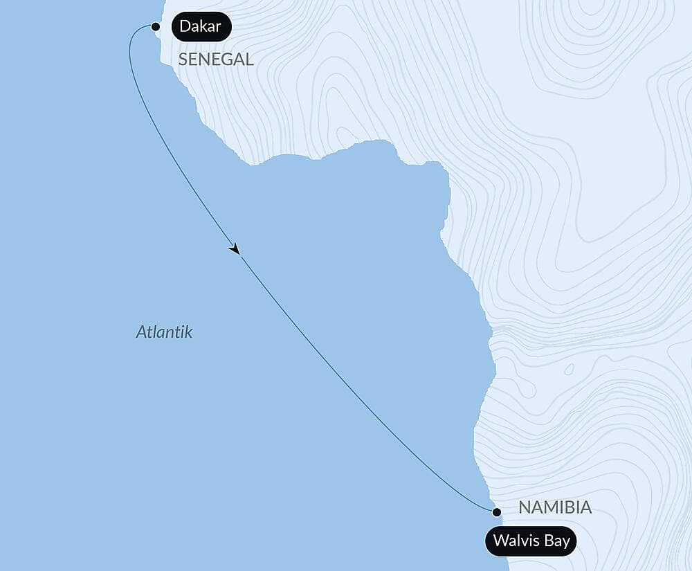 Ozean-Kreuzfahrt: Dakar - Walvis Bay null