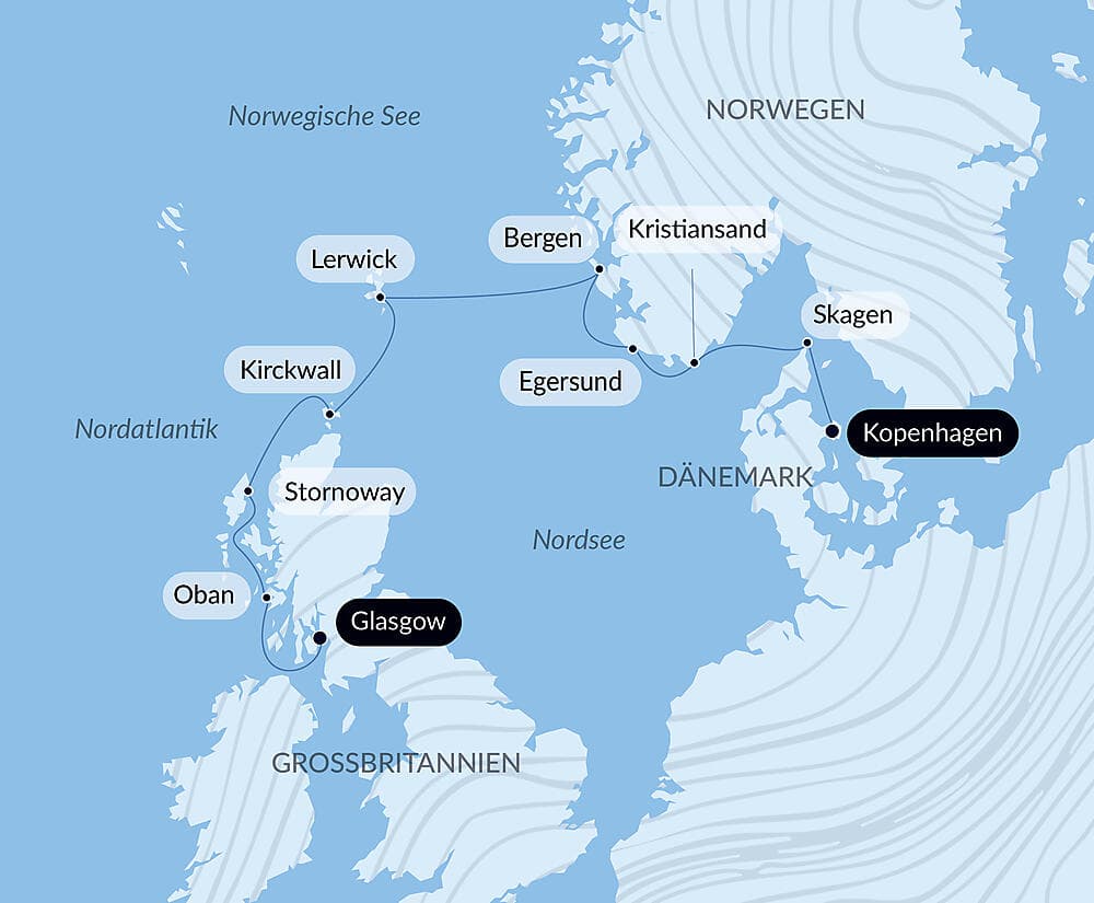 Legendäre Länder und Städte des Nordens