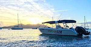 Les Saintes by boat & swimming