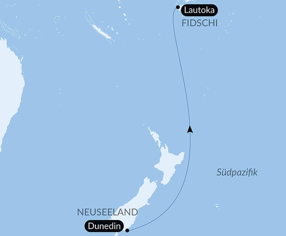 Ozean-Kreuzfahrt: Dunedin - Lautoka