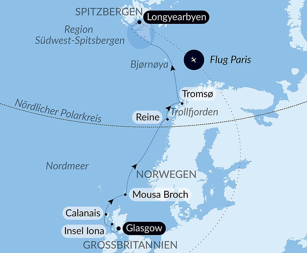 Von Schottland nach Spitzbergen