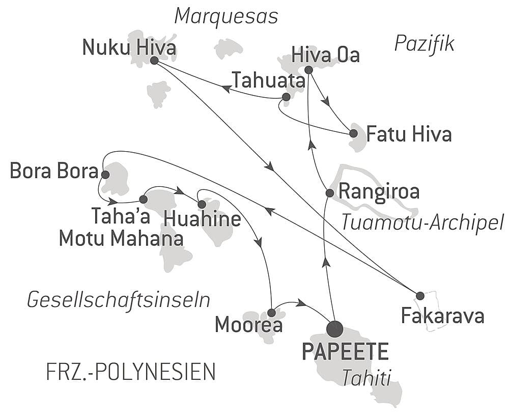 Marquesas, Tuamotu und Gesellschaftsinseln null