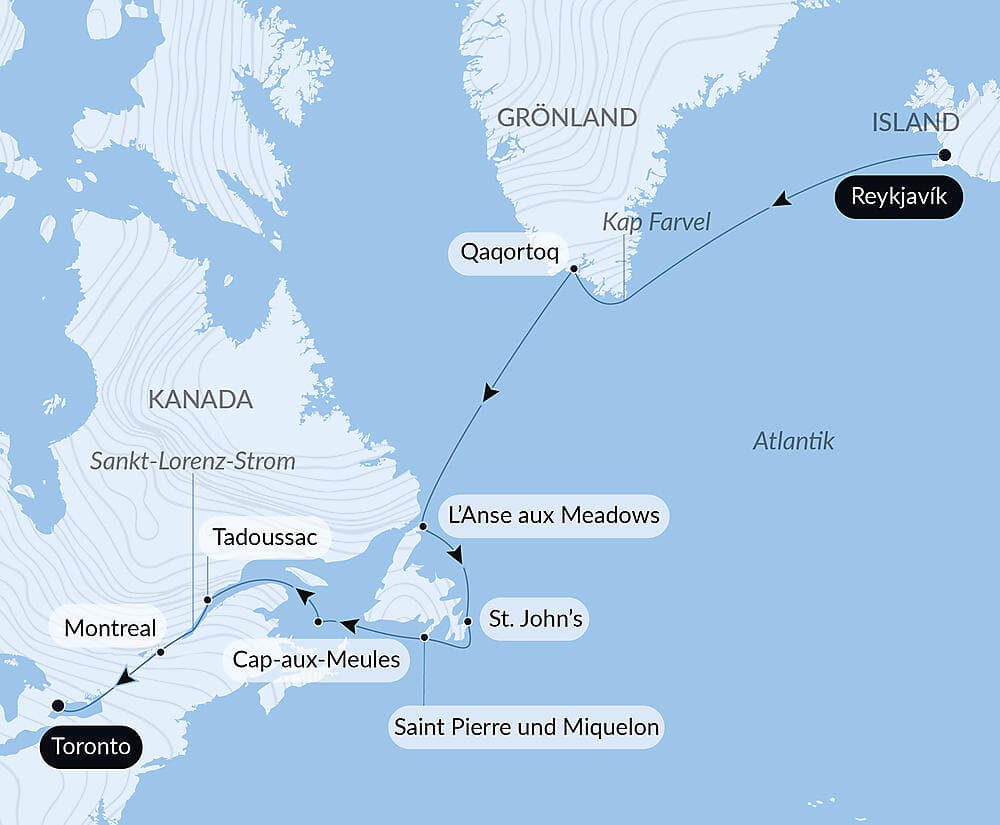 Auf Erkundung in Grönland und Kanada mit Saint-Pierre und Miquelon null