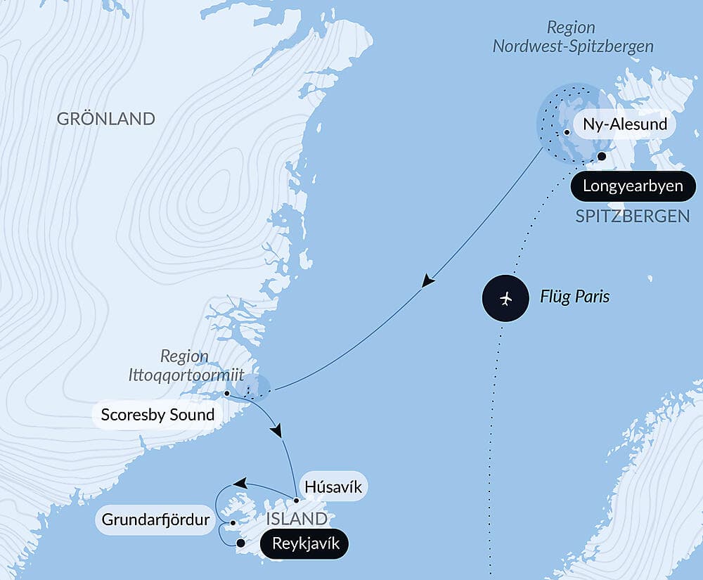 Arktis-Abenteuer von Spitzbergen nach Island null
